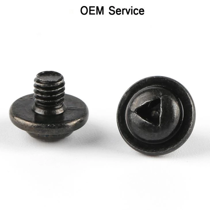 Triangle furniture screw with washer