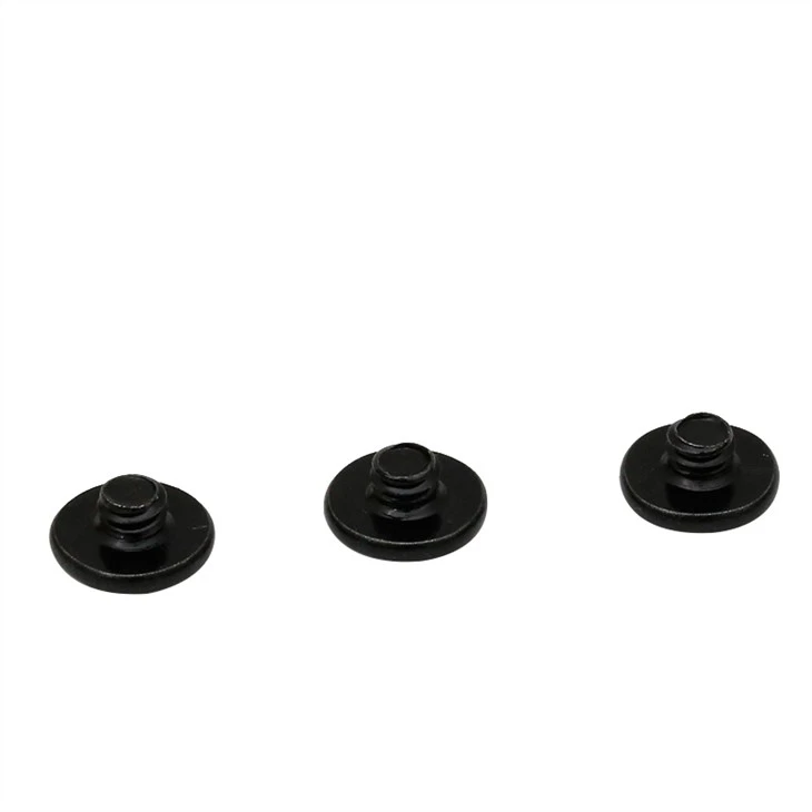 Flat head phillips mini black screw