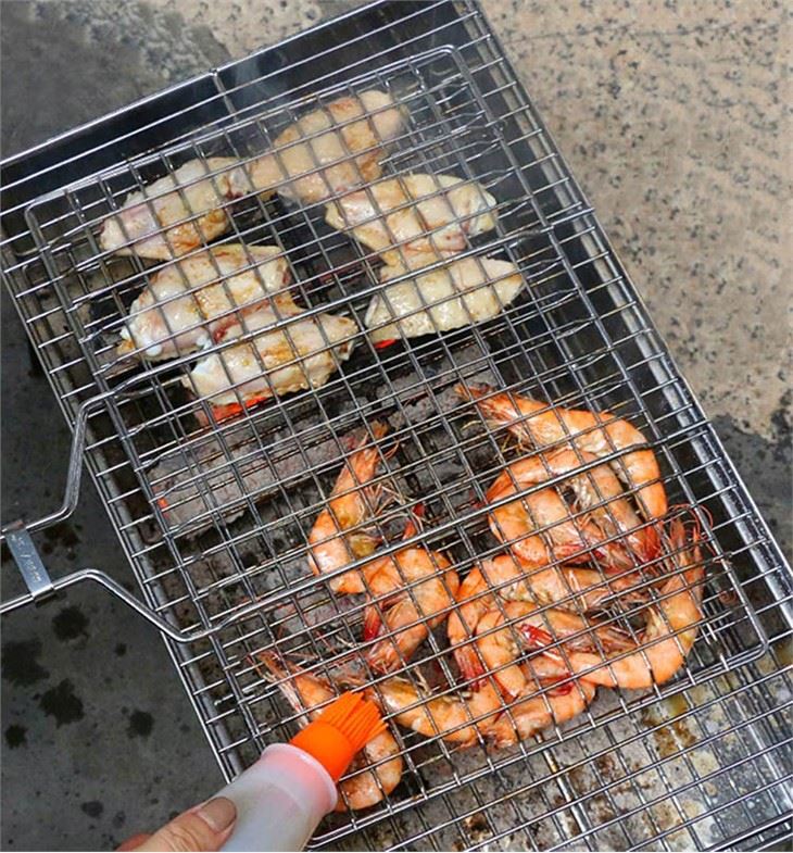 Nonstick Grill Grillkurv til Fisk